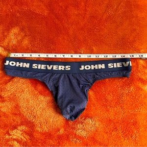 John Sievers Stretch Mesh Natural Pouch Thong L